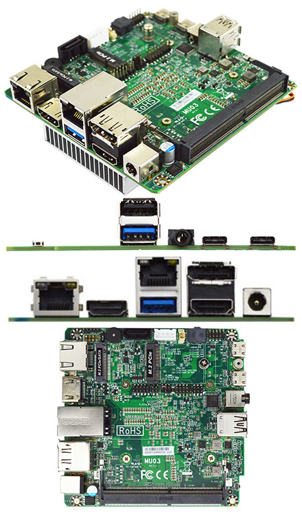 Jetway MU03-00 NUC (J6412 Intel Elkhart Lake SoC, 3x Display Support)