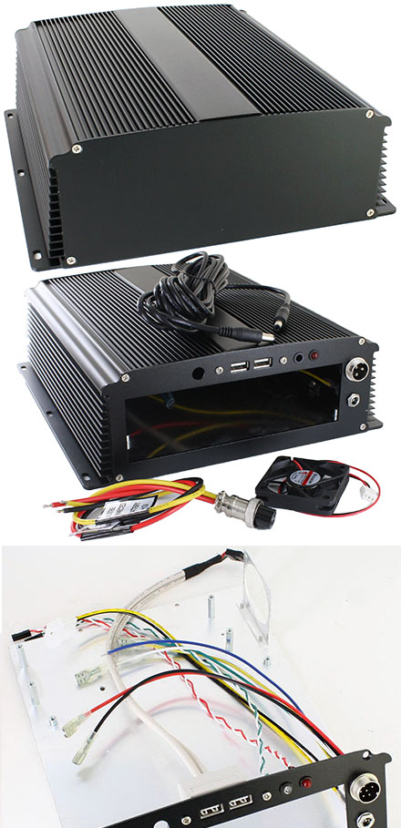 VoomPC-1B Mini-ITX CarPC Gehuse (ideal fr M2-ATX)