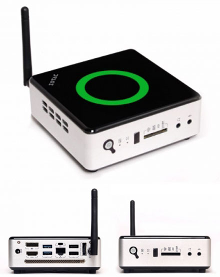 ZOTAC ZBOX-NANO-AD10 (AMD Brazos Zacate 2x1.6Ghz, WLAN, Bluetooth)